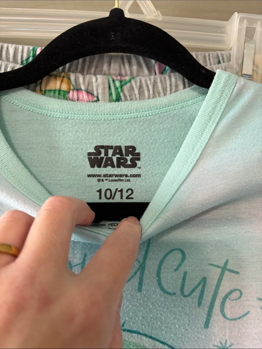 Star Wars Toddler Mint Green 'Baby Yoda' Pajama Set